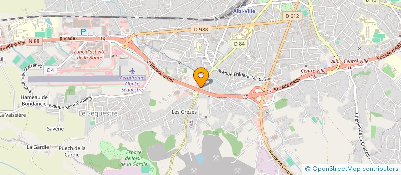 localisation de l'entreprise MADAME ADELINE LACOMBE  CASTRES