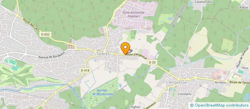 localisation de l'entreprise MADAME ADELINE LAFON  SOORTS-HOSSEGOR