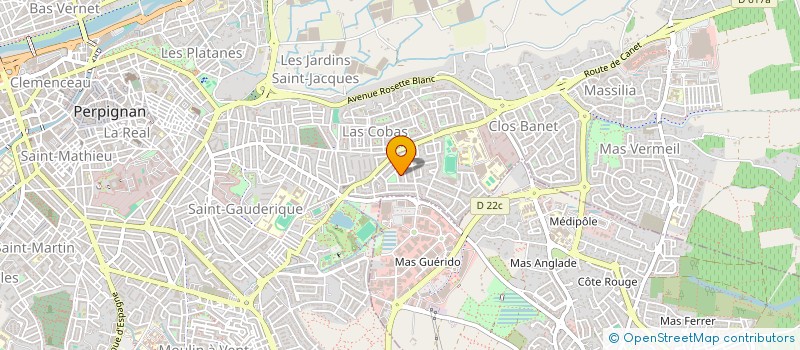 localisation de l'entreprise MADAME ADELINE LAGUERRE  PERPIGNAN