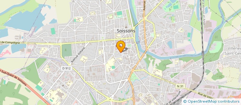 localisation de l'entreprise MADAME ADELINE LAURENT à SOISSONS