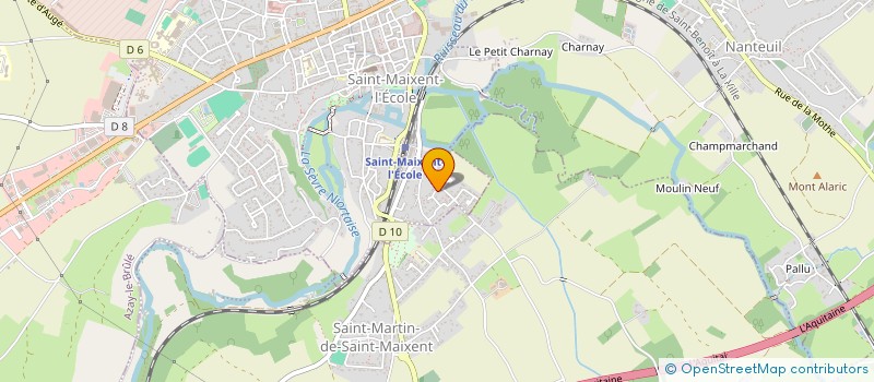 localisation de l'entreprise MADAME ADELINE LEBASTARD  SAINT-MAIXENT-L'ECOLE