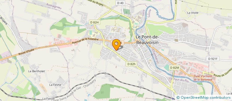 localisation de l'entreprise MADAME ADELINE LEBLANC  LE PONT-DE-BEAUVOISIN