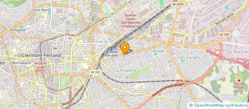 localisation de l'entreprise MADAME ADELINE LECATRE  CLERMONT-FERRAND