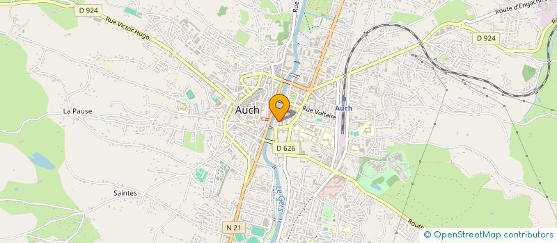 localisation de l'entreprise MADAME ADELINE LECLAIR  AUCH