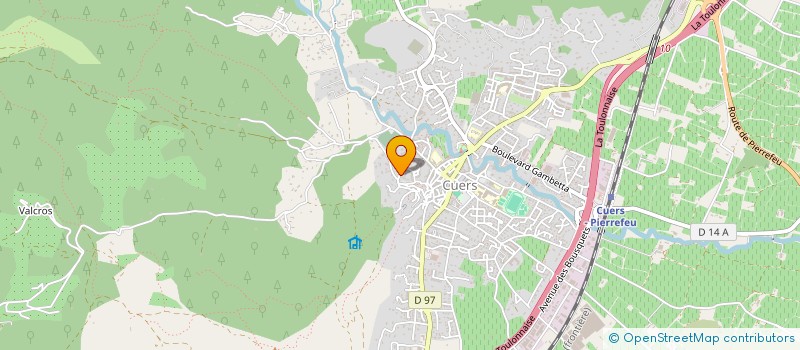 localisation de l'entreprise MADAME ADELINE LEDDA  CUERS