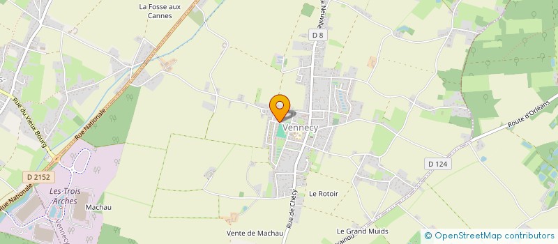 localisation de l'entreprise MADAME ADELINE LEMETEYER à VENNECY