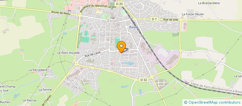 localisation de l'entreprise MADAME ADELINE LEPINE  EVRON