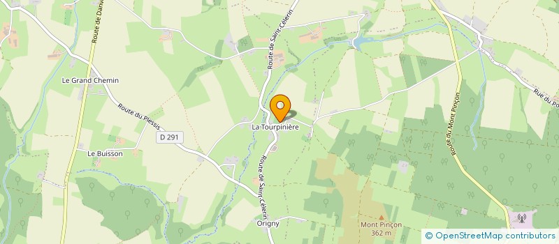 localisation de l'entreprise MADAME ADELINE LESAGE  LES MONTS D'AUNAY