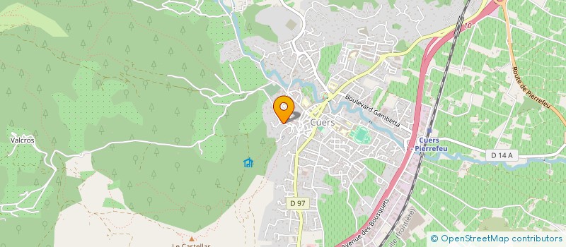 localisation de l'entreprise MADAME ADELINE LEXA  CUERS