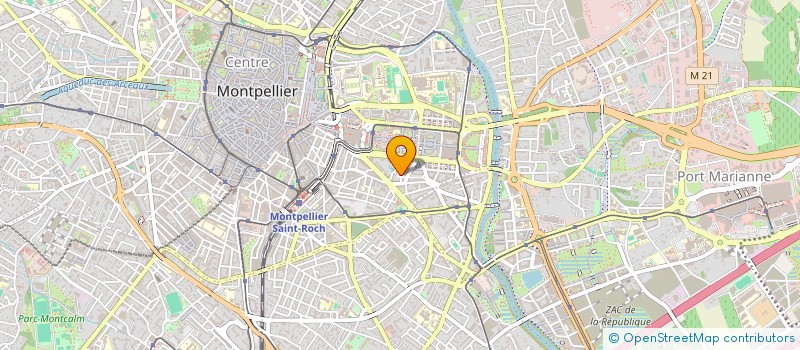 localisation de l'entreprise MADAME ADELINE LEYGNAC à MONTPELLIER