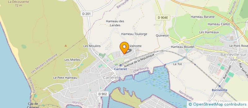 localisation de l'entreprise MADAME ADELINE LIEVRE à BARNEVILLE-CARTERET