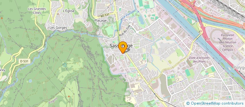 localisation de l'entreprise MADAME ADELINE LINAKIS  SASSENAGE