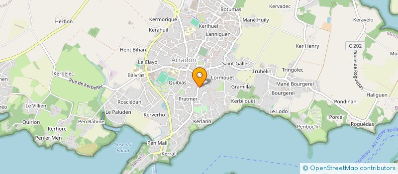 localisation de l'entreprise MADAME ADELINE LOPEZ à ARRADON