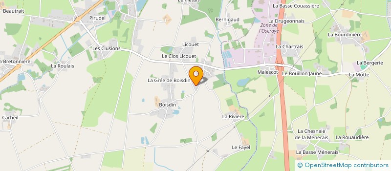 localisation de l'entreprise MADAME ADELINE MADEC  LA GRIGONNAIS