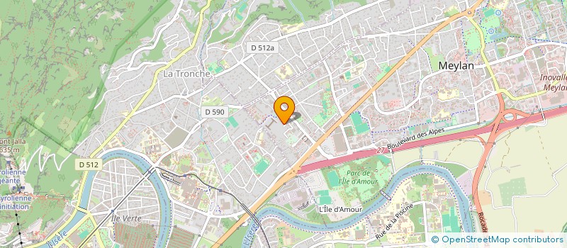 localisation de l'entreprise MADAME ADELINE MAGNIN  MEYLAN