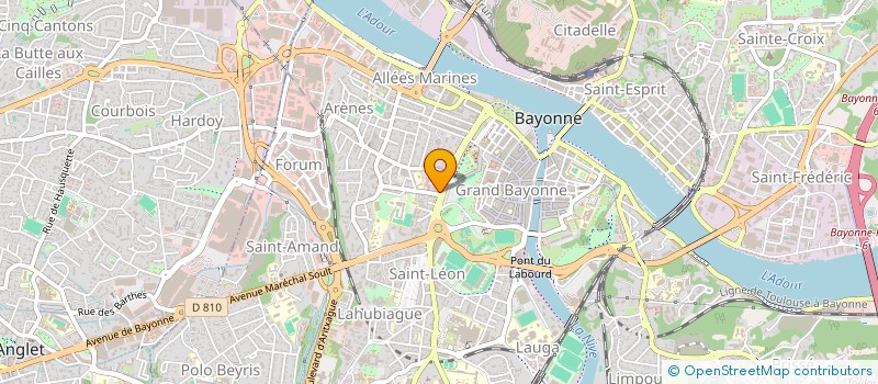 localisation de l'entreprise MADAME ADELINE MALLET  BAYONNE