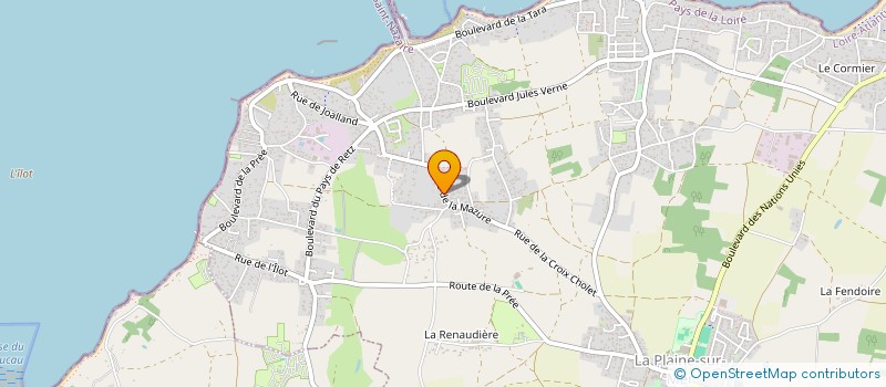 localisation de l'entreprise MADAME ADELINE MARIOT à LA PLAINE-SUR-MER