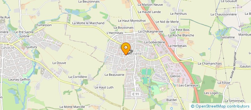 localisation de l'entreprise MADAME ADELINE MARTIN à LA MEZIERE