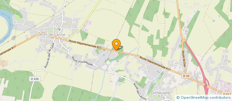 localisation de l'entreprise MADAME ADELINE MARTIN  ORTHEVIELLE