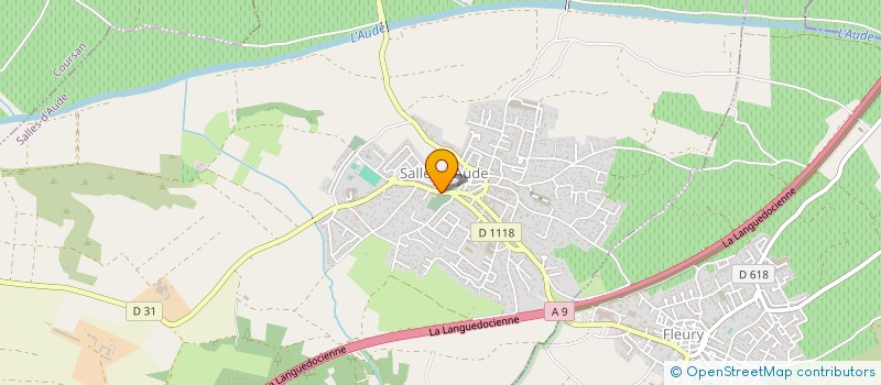 localisation de l'entreprise MADAME ADELINE MARTINEZ  SALLES-D'AUDE