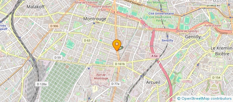 localisation de l'entreprise MADAME ADELINE MEILHOC  MONTROUGE