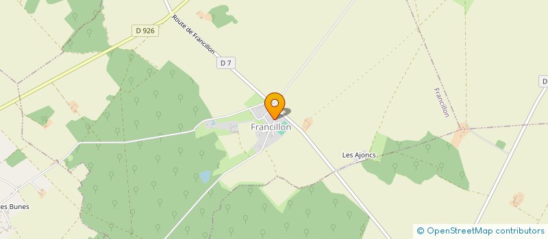 localisation de l'entreprise MADAME ADELINE MERCIER  FRANCILLON