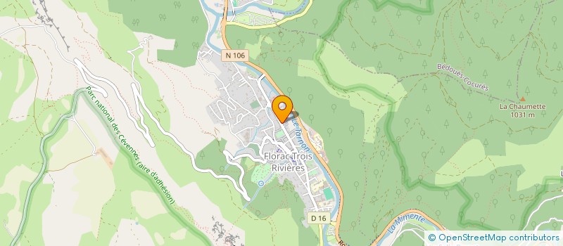 localisation de l'entreprise MADAME ADELINE MERIAUX  FLORAC TROIS RIVIERES