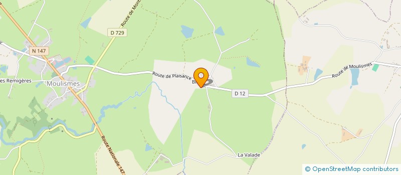 localisation de l'entreprise MADAME ADELINE MILLET  MOULISMES