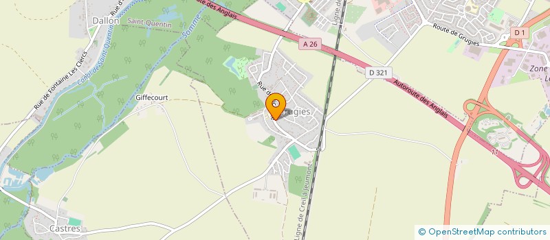 localisation de l'entreprise MADAME ADELINE MISMAQUE  GRUGIES