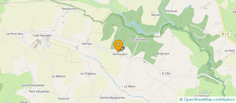 localisation de l'entreprise MADAME ADELINE MOISAN  SULNIAC