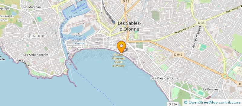 localisation de l'entreprise MADAME ADELINE MOLLE à LES SABLES D'OLONNE