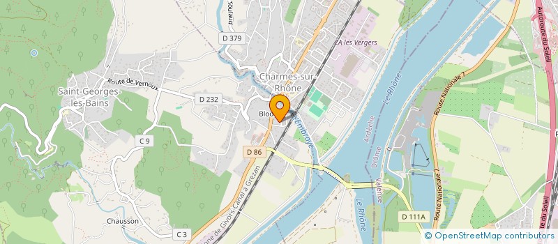 localisation de l'entreprise MADAME ADELINE MONDON  CHARMES-SUR-RHONE