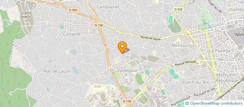 localisation de l'entreprise MADAME ADELINE MONET  NIMES