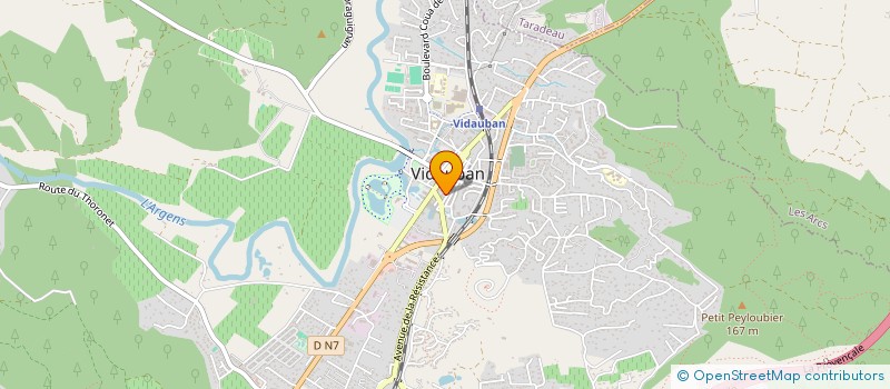 localisation de l'entreprise MADAME ADELINE MONIEZ  VIDAUBAN