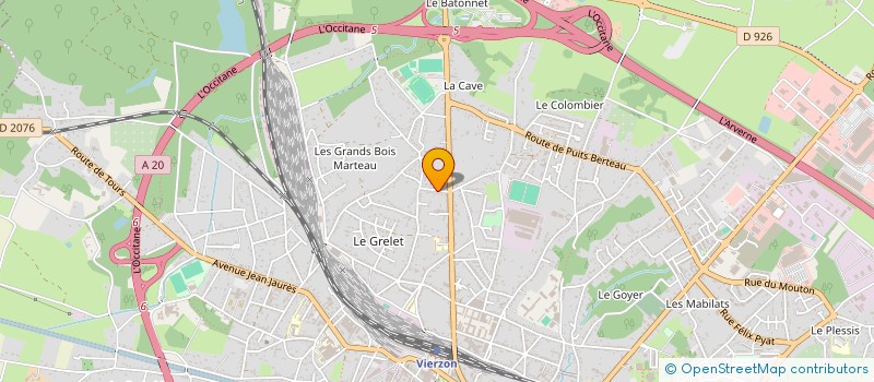 localisation de l'entreprise MADAME ADELINE MONTAGNIER  VIERZON