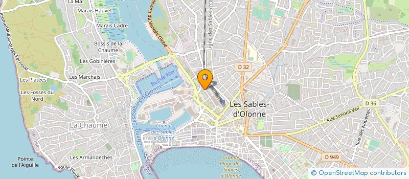 localisation de l'entreprise MADAME ADELINE MOUTON à LES SABLES D'OLONNE
