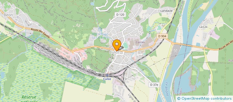 localisation de l'entreprise MADAME ADELINE MUNIER  CULOZ-BEON