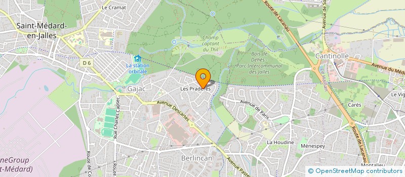 localisation de l'entreprise MADAME ADELINE MURGUET  SAINT-MEDARD-EN-JALLES