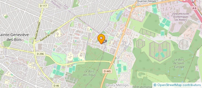 localisation de l'entreprise MADAME ADELINE NEHLIL  SAINTE-GENEVIEVE-DES-BOIS