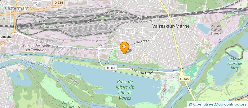 localisation de l'entreprise MADAME ADELINE NOBLET  VAIRES-SUR-MARNE