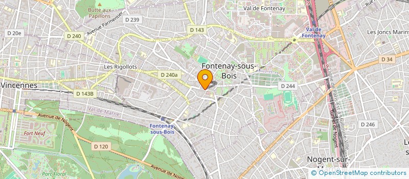 localisation de l'entreprise MADAME ADELINE OFFRET à FONTENAY-SOUS-BOIS