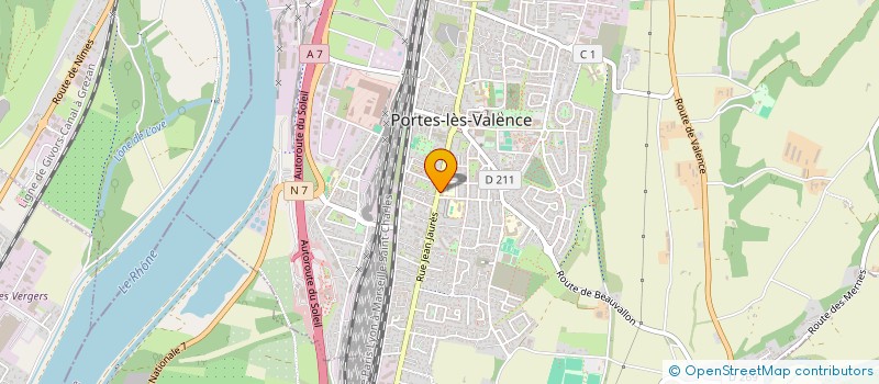 localisation de l'entreprise MADAME ADELINE OLIVER  PORTES-LES-VALENCE