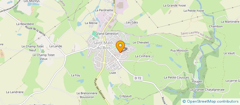 localisation de l'entreprise MADAME ADELINE ONILLON  SAINT-MALO-DU-BOIS