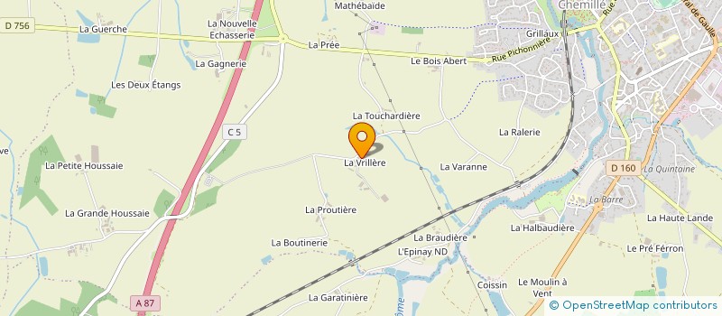 localisation de l'entreprise MADAME ADELINE ORAIN  CHEMILLE-EN-ANJOU