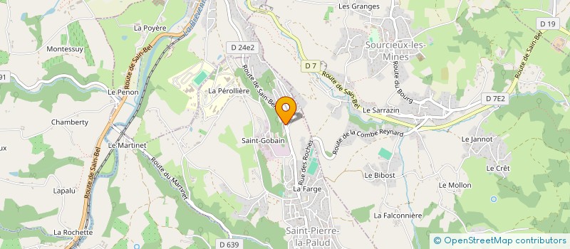 localisation de l'entreprise MADAME ADELINE OUDIN  SAINT-PIERRE-LA-PALUD