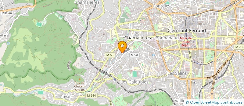 localisation de l'entreprise MADAME ADELINE PAPON à CHAMALIERES