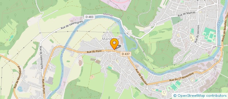 localisation de l'entreprise MADAME ADELINE PARACHE  MANDEURE