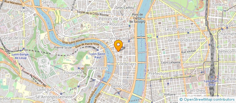localisation de l'entreprise MADAME ADELINE PAULIN à LYON
