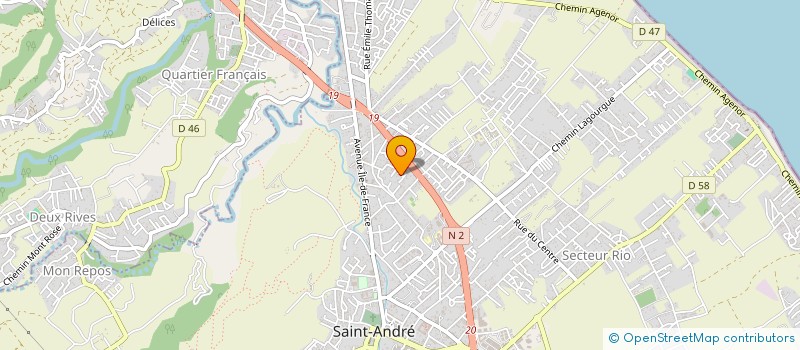 localisation de l'entreprise MADAME ADELINE PAYET à SAINT-ANDRE