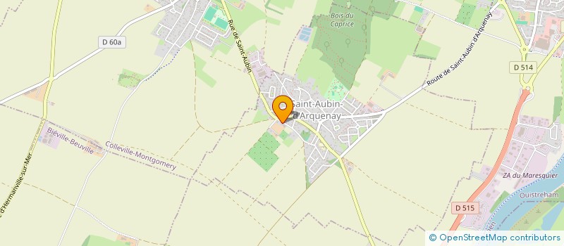 localisation de l'entreprise MADAME ADELINE PERROT  SAINT-AUBIN-D'ARQUENAY